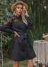 Black Turtleneck boho dress